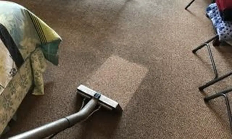 Quikdry service team cleaning a carpet